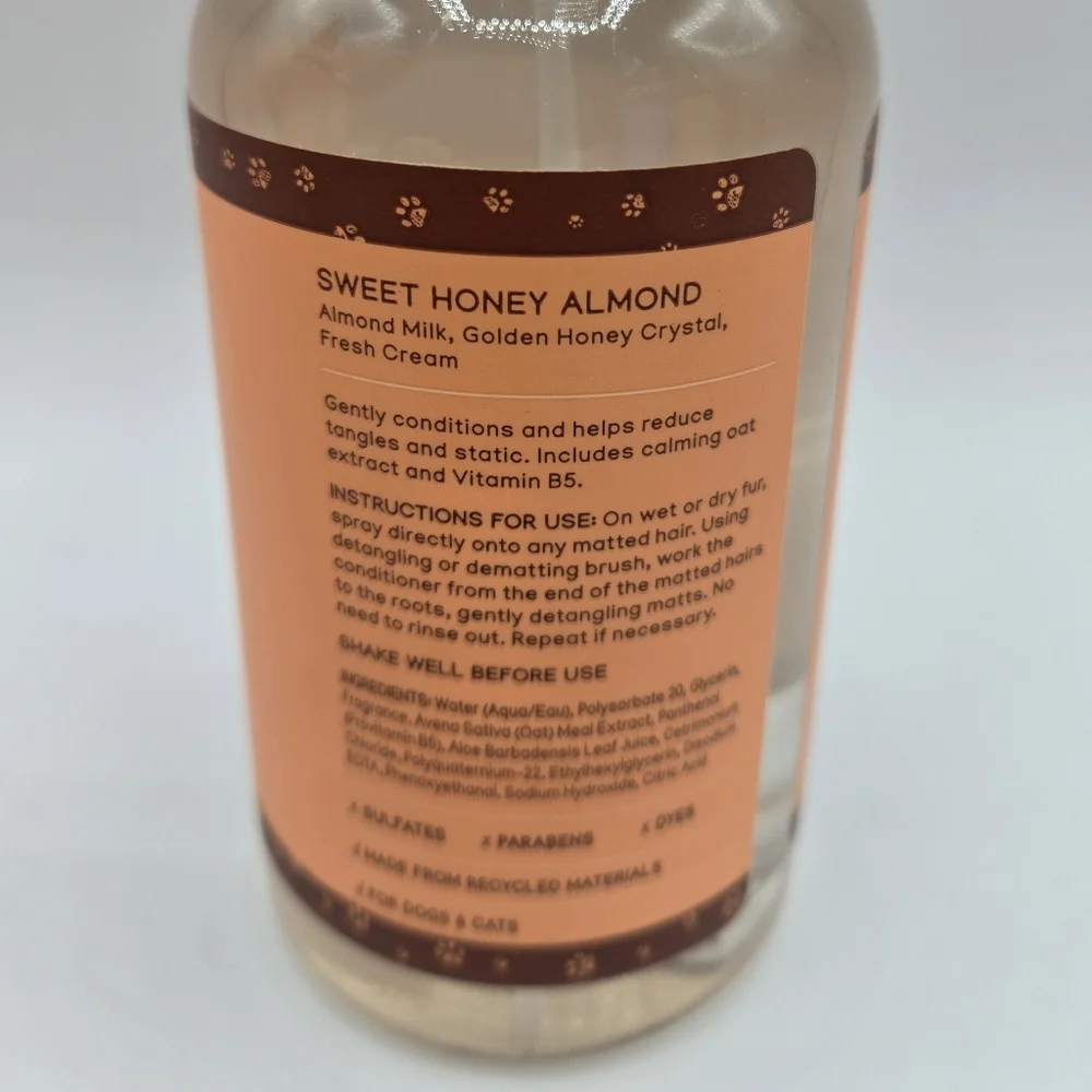 Bath and Body Works Purrfect Paws Sweet Honey Almond Pet Detangling Spray